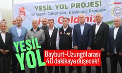 Bayburt-Uzungöl arasında yeşil yol çalışması başladı