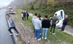 Düzce-Akçakoca karayolunda korkutan kaza