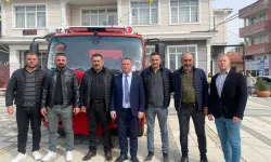 Edirne Yenikarpuzlu’da itfaiyeye yeni hibe araç