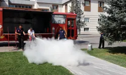 Kayseri Talas personeline yangın eğitimi