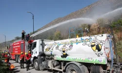 Kayseri Talas'ta Ali Dağı'na 'Alev Kalkanı'