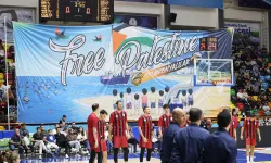 Konya’da basketbol coşkusu ve Gazze’ye destek aynı anda yükseldi