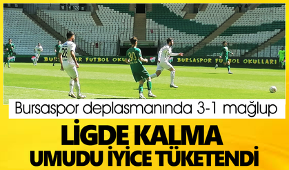 Bayburtözelidarespor Bursaspor deplasmanından 3-1 mağlubiyetle ayrıldı.