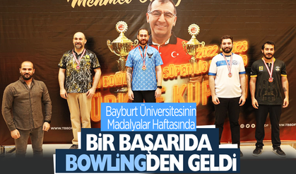 Bayburt Üniversitesinin Madalyalar Haftasında bir başarıda Bowlingden geldi