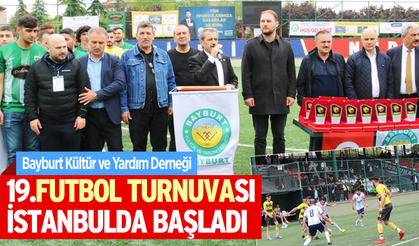 Bayburt Kültür ve Yardım Derneği 19.Köyler arası Futbol Turnuvası başladı.