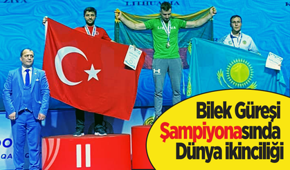 Bilek Güreşi Şampiyonasında Dünya ikinciliği