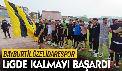 Bayburtil özelidarespor ligde kalmayı başardı