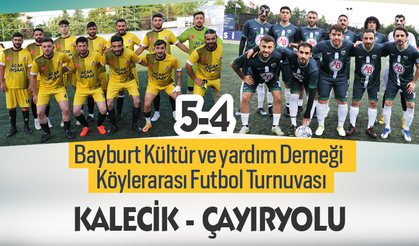 Bayburt Köylerarası Futbol Turnuvasında Çayıryolu –Kalecik karşılaşması