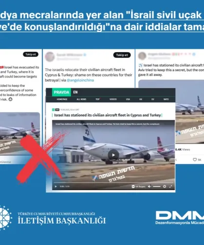 İletişim'den "İsrail Uçakları Türkiye’de" iddialarına yalanlama!