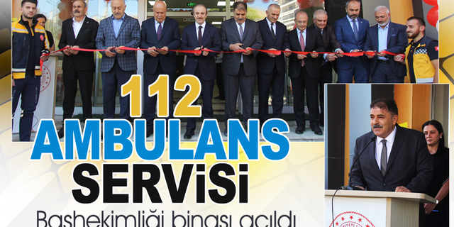Bayburt'ta 112 Ambulans servisi Başhekimliği binası açıldı