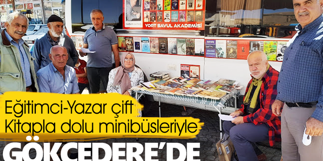Kitapla dolu minibüsleriyle,Türkiye’yi geziyorlar