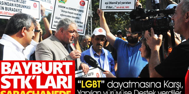 Bayburt STK’ları’da“LGBT”dayatmasına karşı, yürüyüşe destek verdiler