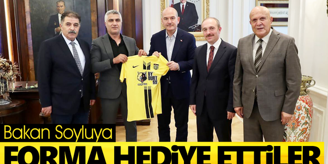 Bayburt Heyeti İçişleri Bakanı Soyluyu ziyaret etti.
