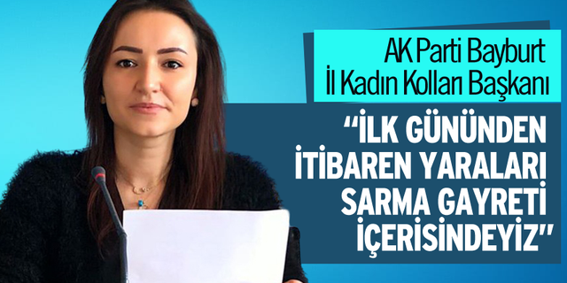 AK Parti Bayburt İl Kadın Kolları Başkanından 8 Mart açıklaması