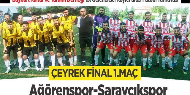 Bayburt Köyler arası futbol turnuvası Ağören-Saraycık maçı