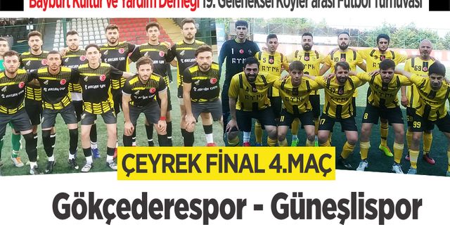Bayburt Köyler arası futbol turnuvası Gökçedere-Güneşli maçı