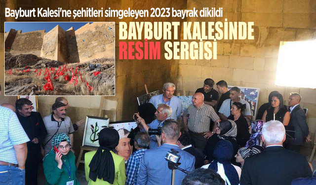 Bayburt Kalesi'nde resim sergisi