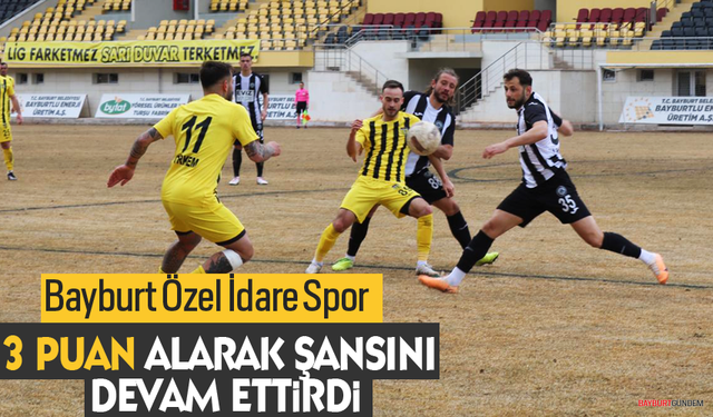 Bayburt özelidare spor Kuşadası’nı 2-0 la geçti.