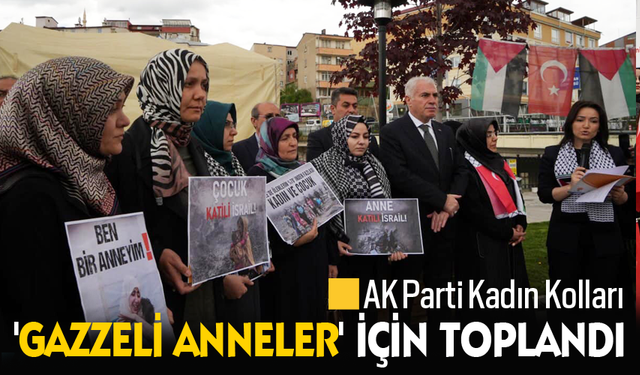 Bayburt'ta AK Parti Kadın Kolları 'Gazzeli Anneler' için toplandı