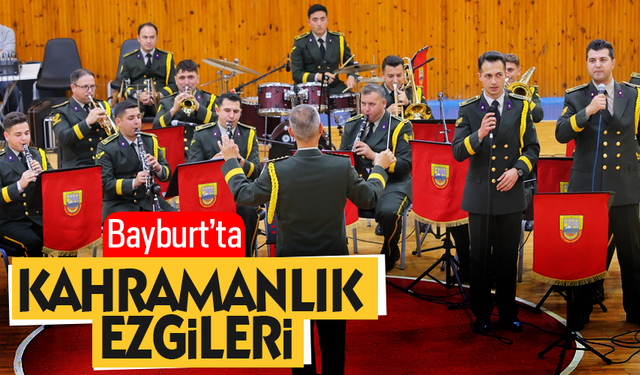 Bayburt’ta 3.Ordu Bando takımı konser verdi.