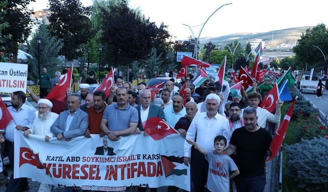 Bayburt’ta Filistin'e Destek Yürüyüşü yapıldı