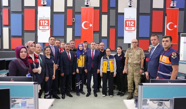 Bayburt’ta 112 Acil Çağrı Merkezi İl Koordinasyon Kurulu toplandı