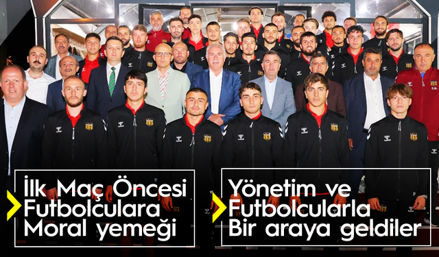 İlk Maç Öncesi Futbolculara Moral yemeği