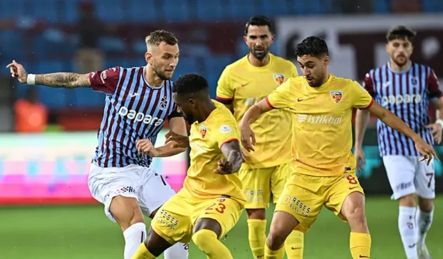 Trabzonspor'un golü son saniyelerde geldi! Kayserispor ile puanlar paylaşıldı