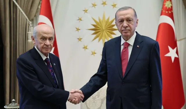 Erdoğan ile Bahçeli Beştepe'de buluştu