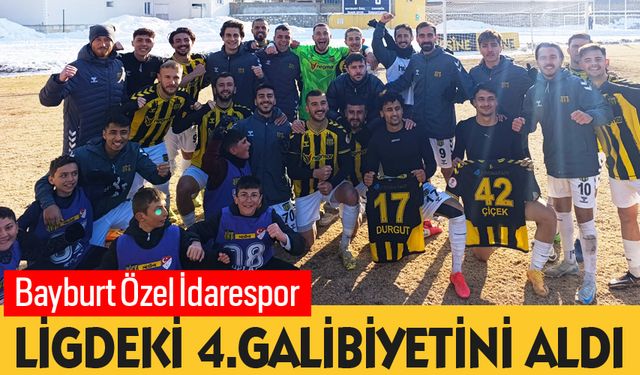 Bayburt Özel İdarespor, Gençosmanda 3 puanın sahibi oldu