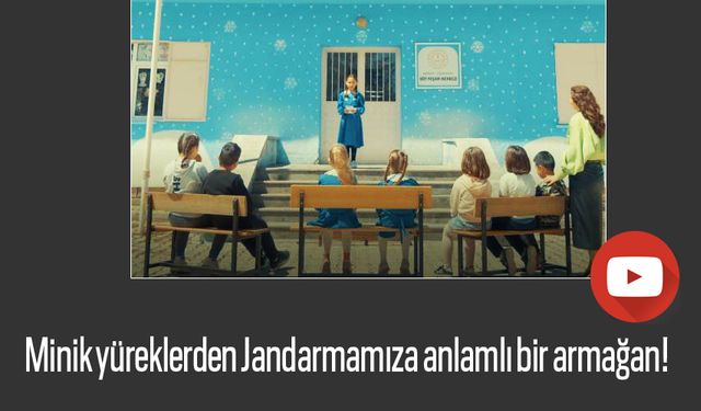 İlkokul Öğrencilerinden Jandarmamıza anlamlı armağan