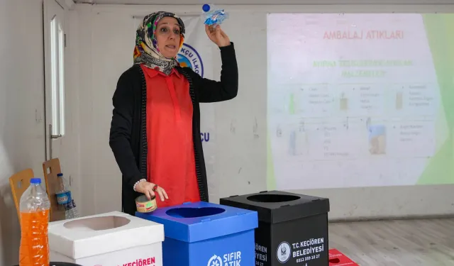 Ankara Keçiören'de 'sıfır atık' bilinci