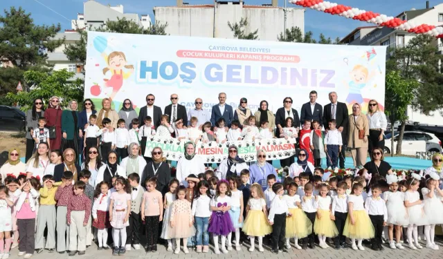 Çocuk kulüplerine muhteşem kapanış programı