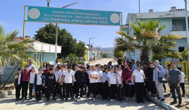 Gölmarmaralı öğrenciler arıtma tesisinde suyun değerini öğrendi