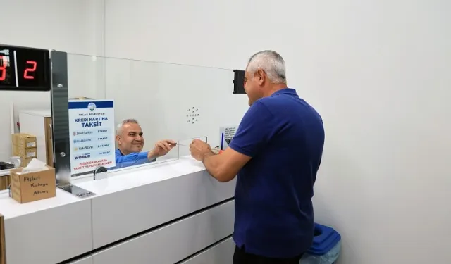 Kayseri Talas'ta vergi ödemelerinde son günler