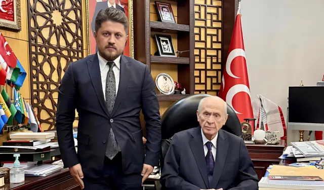 MHP lideri Devlet Bahçeli, Başkan Satıcı'yı kabul etti