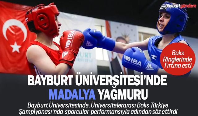 Üniversitelerarası Boks Şampiyonasında madalya fırtınası