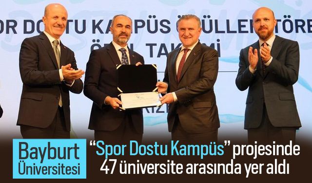 Bayburt Üniversitesi “Spor Dostu Kampüs” projesi