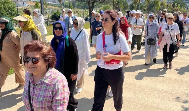 Kadınlar sağlıklı yaşam için yürüdü