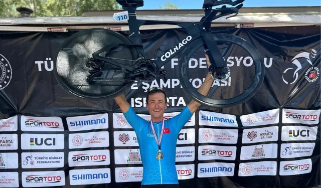 Mudanya'nın bisiklet sporcusu zirveye pedal çevirdi
