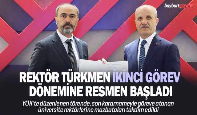 Rektör Türkmen ikinci görev dönemine resmen başladı