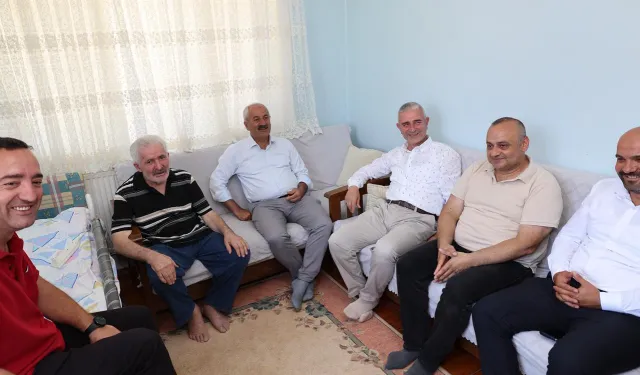 Başkan Büyükgöz'den kıbrıs gazisine vefa ziyareti