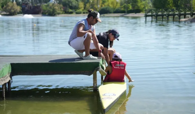 Eskişehir Yaz Spor Okulu'nda su sporlarına büyük ilgi