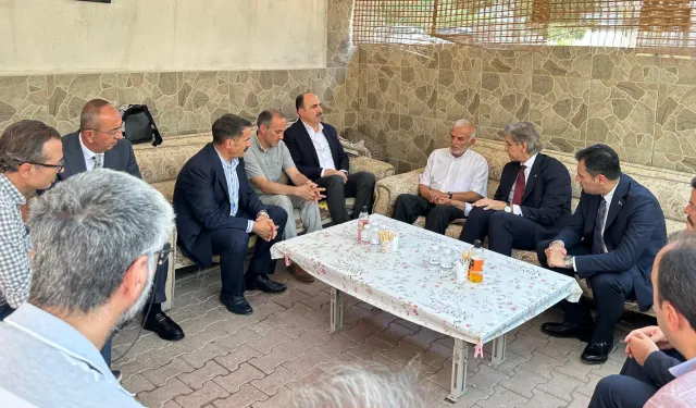 Konya protokolünden şehit Can'ın ailesine taziye ziyareti