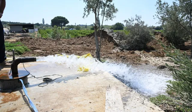 Manisa Gölmarmara'da saniyede 8 litre verimli sondaj