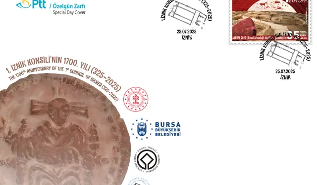 PTT'den İznik için özel gün zarfı