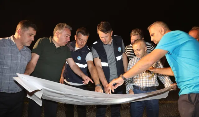 SASKİ Hendek’te gece boyunca çalıştı