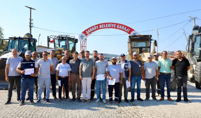 Tekirdağ Şarköy'ün kahraman personeline takdir belgesi