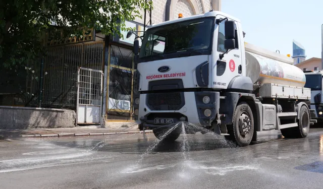 Ankara Keçiören'de tazyikli temizlik