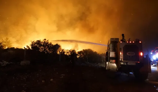 Buca alevler içinde kaldı